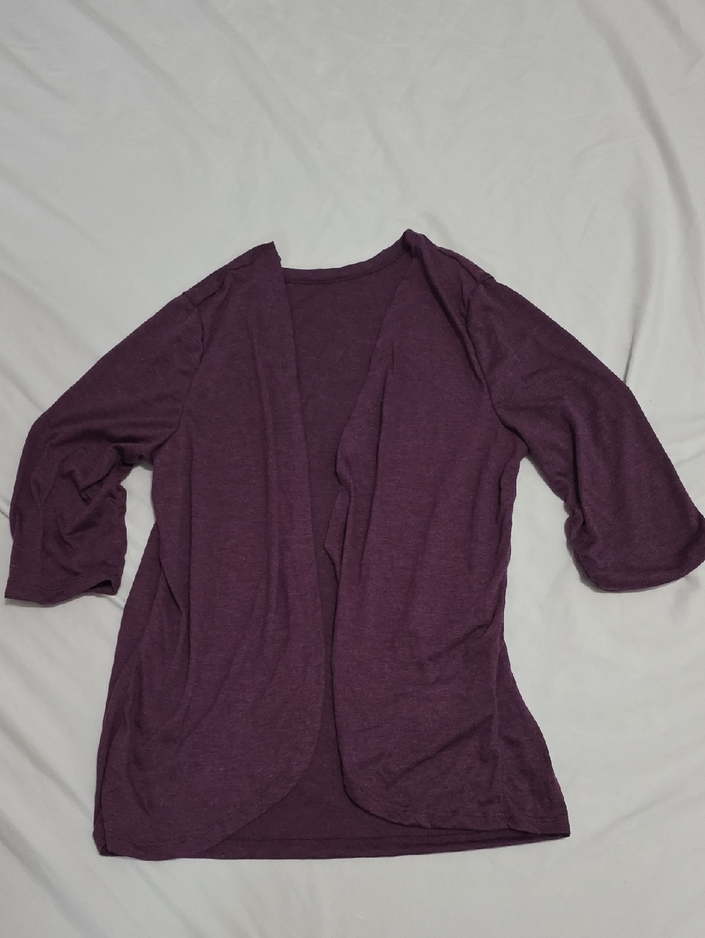 Women’s Open-Front Cardigan Sweater - Plum
